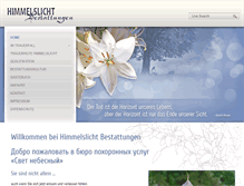 Tablet Screenshot of himmelslicht-bestattungen.de